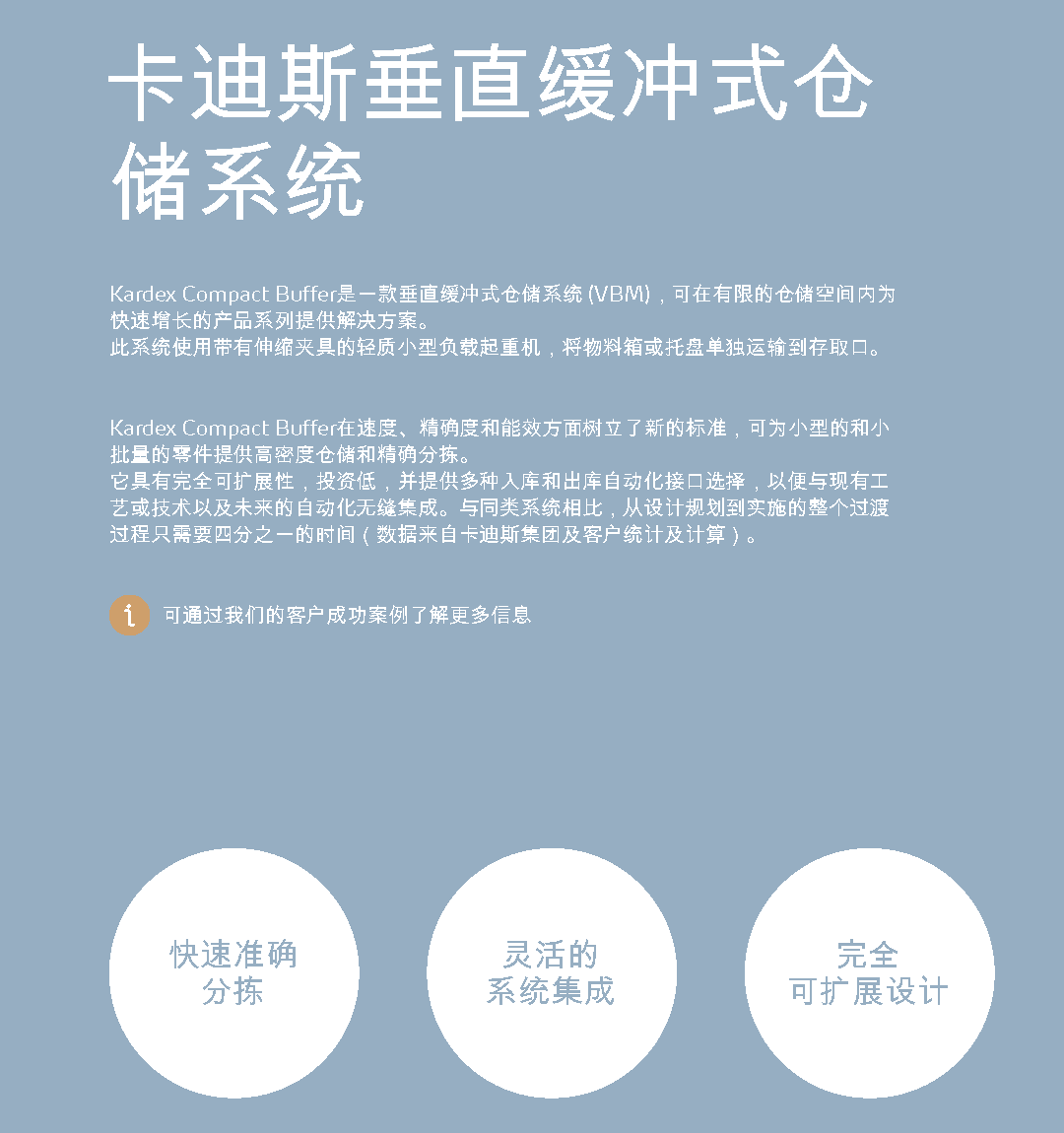 卡迪斯垂直緩沖式倉儲(chǔ)系統(tǒng) VBM